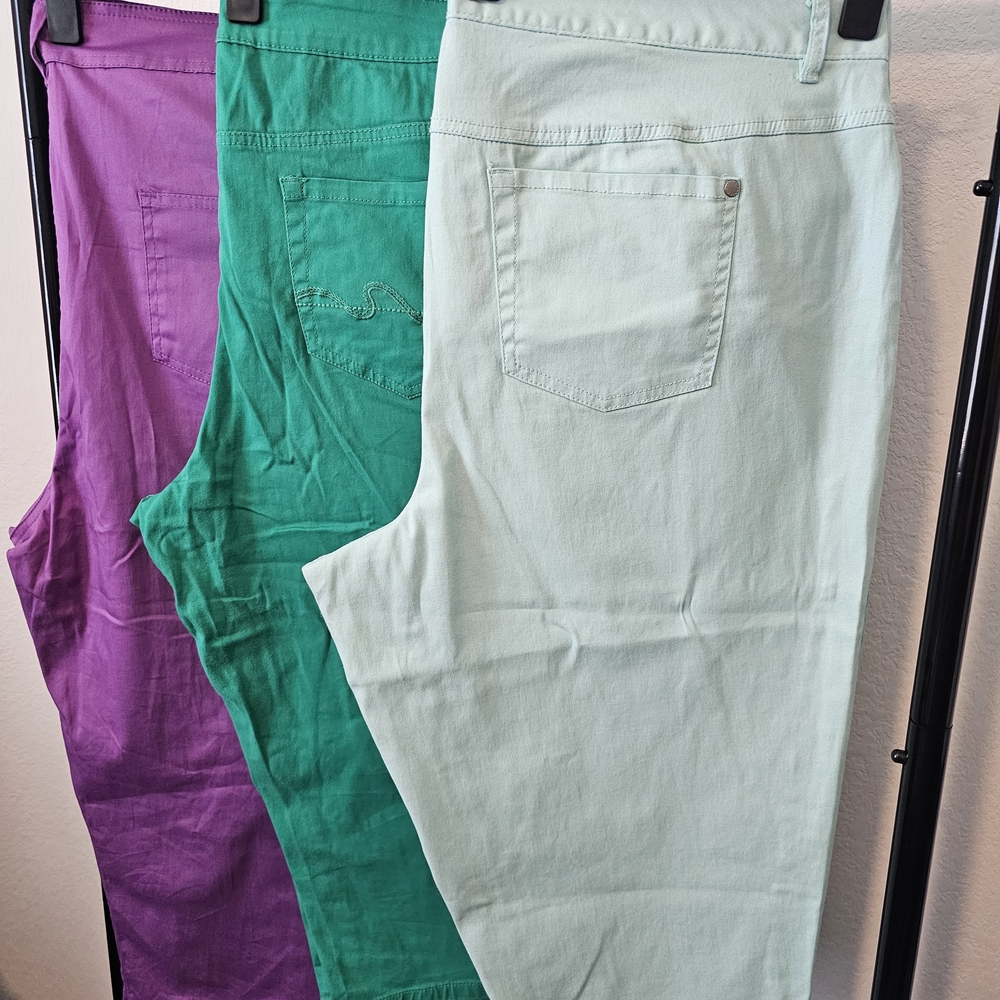 Colorful Denim Jeans Trio - Plus Size